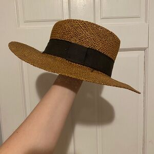 Vintage Jennifer Moore Straw Hat Made in Italy